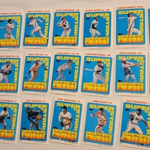MLB Super Star Cards - Blue and Yellow